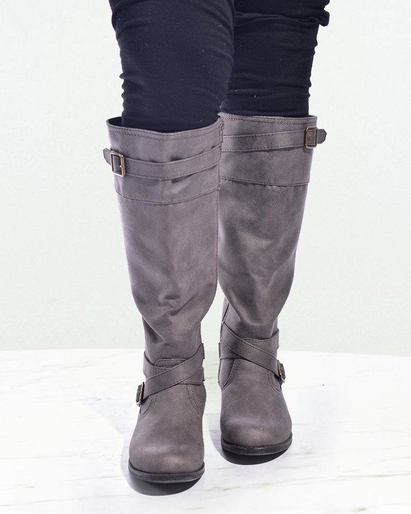 Grey Mayvee Boots - StylePhase SA