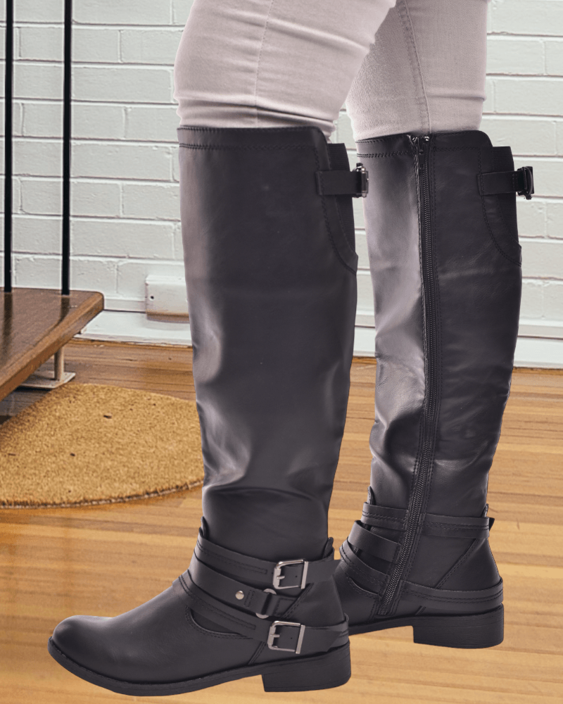 Henna Black Boots - StylePhase SA