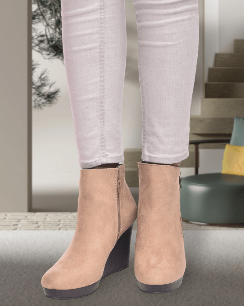 Jessy Dk Taupe Boots - StylePhase SA