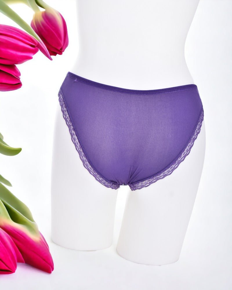 Lace Front Purple Panty - StylePhase SA