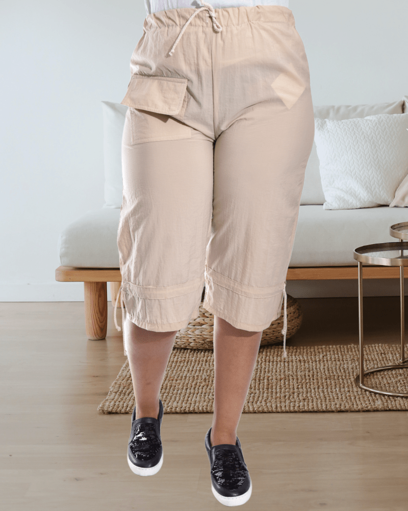 Ladies Beige Capri Pants - StylePhase SA