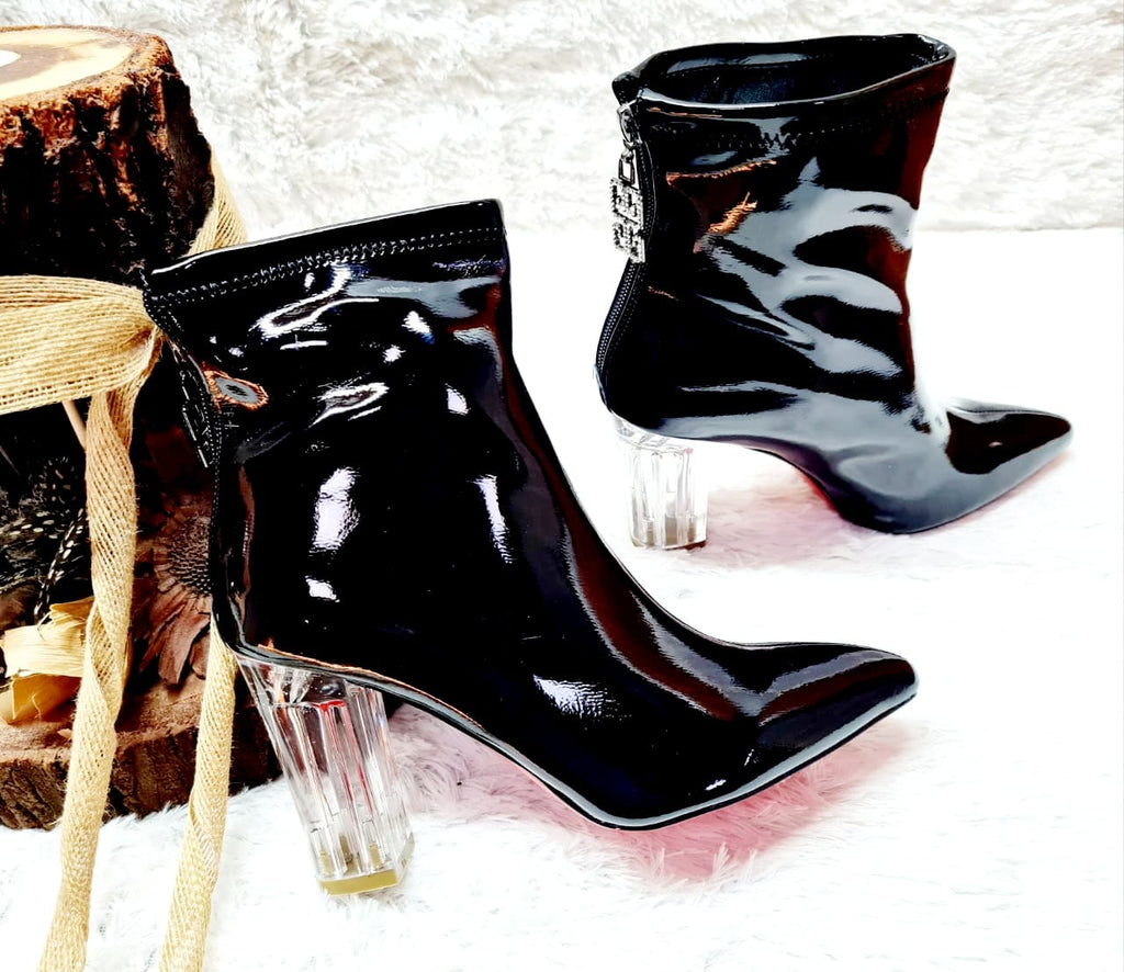 Ladies Black Patent Heels - StylePhase SA