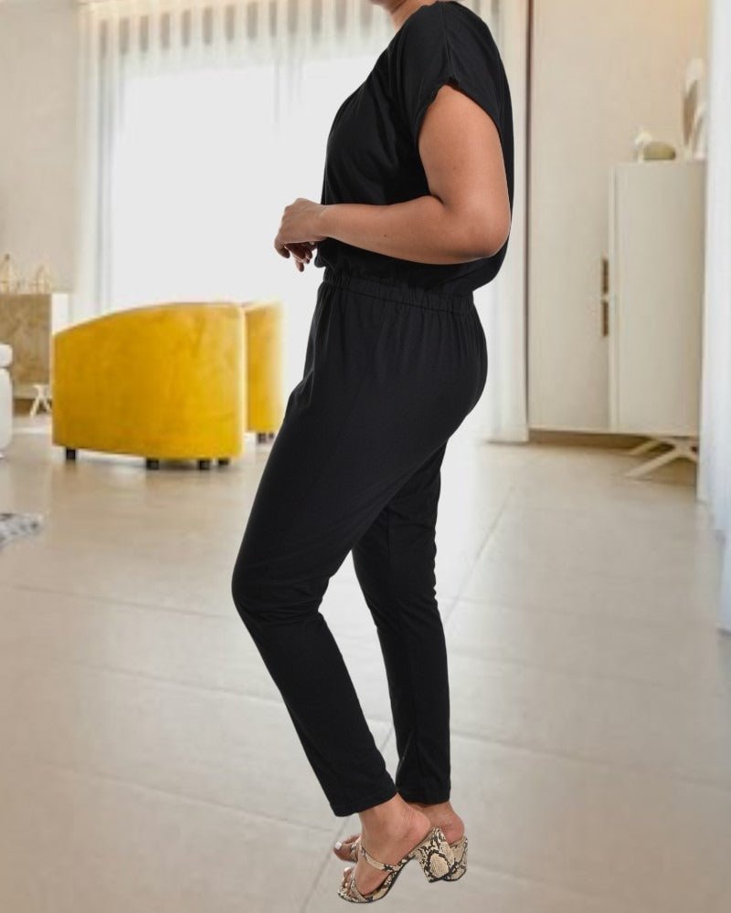 Ladies Black Pocket Jumpsuit - StylePhase SA