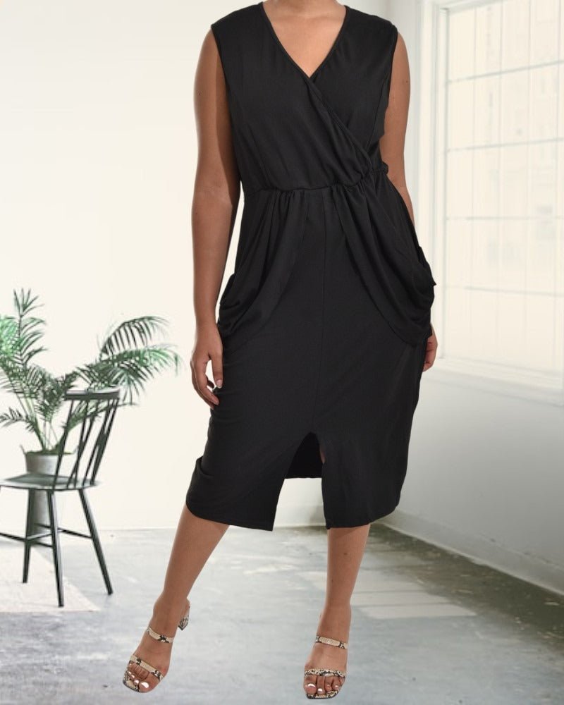 Ladies Black Sleeveless Dress - StylePhase SA