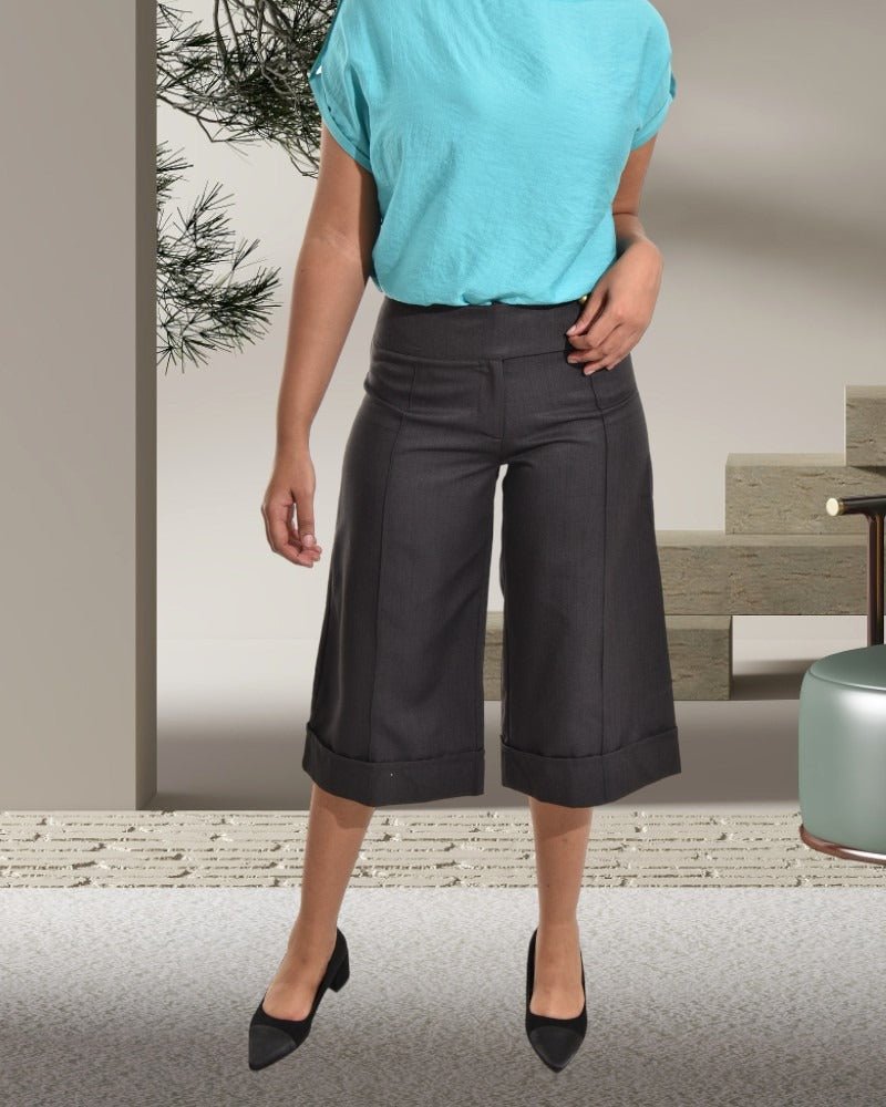 Ladies Charcoal Capri Pants - StylePhase SA