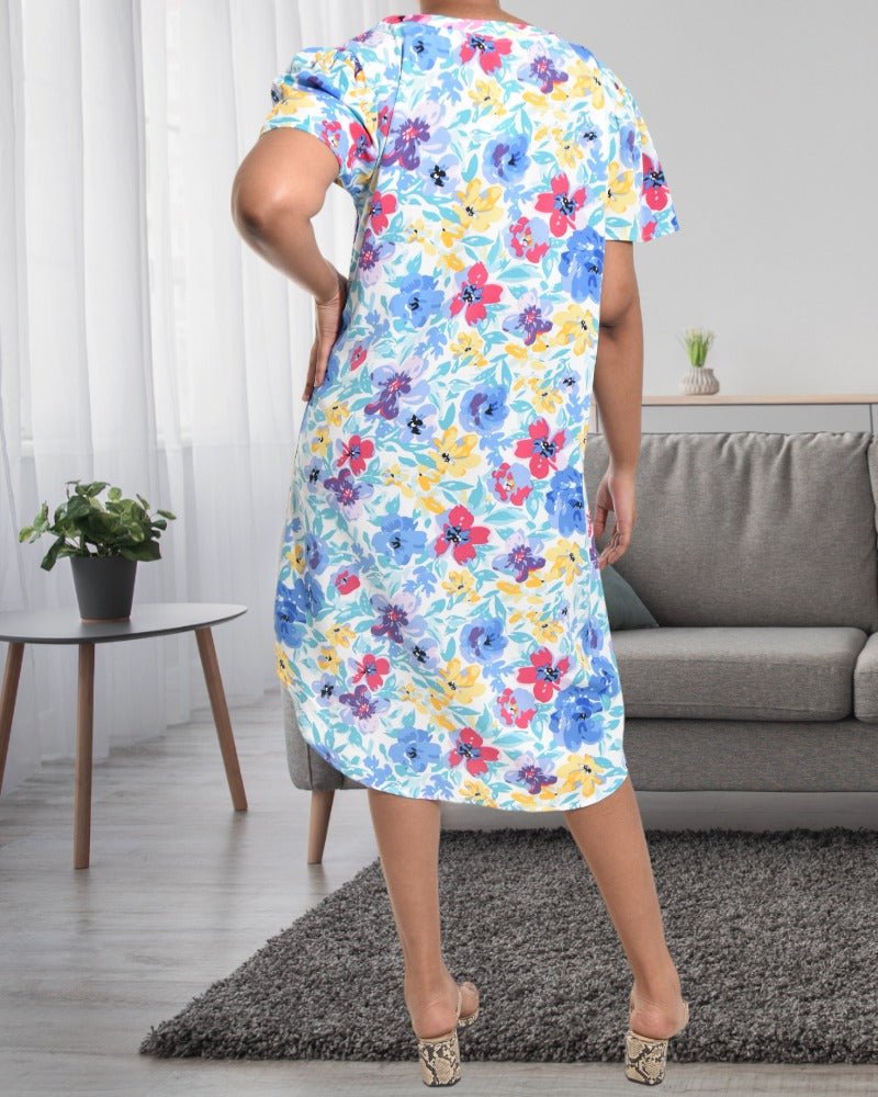 Ladies Floral Print Dress - StylePhase SA