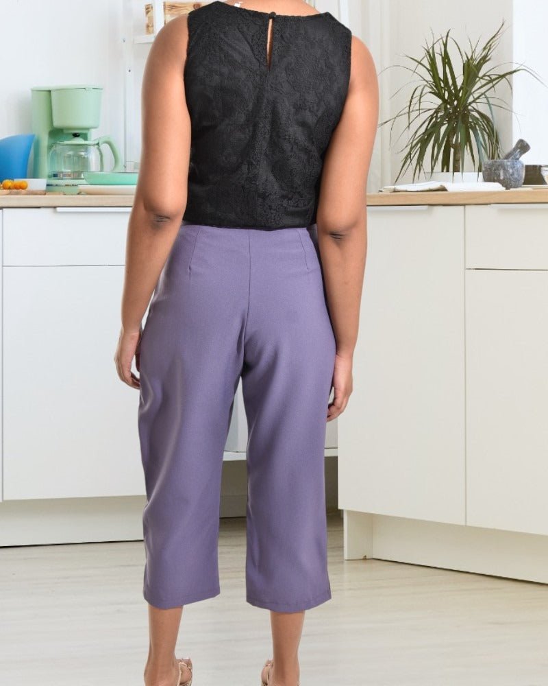 Ladies Lilac Capri Pants - StylePhase SA