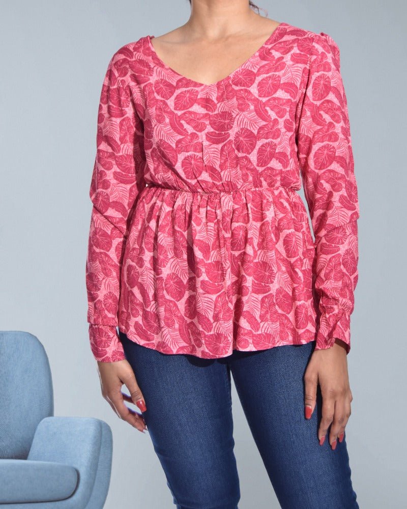 Ladies Long Sleeve Frill Blouse - StylePhase SA