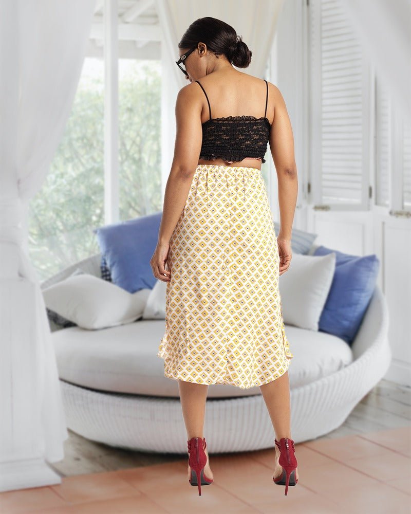 Ladies Midi Slit Skirt - StylePhase SA