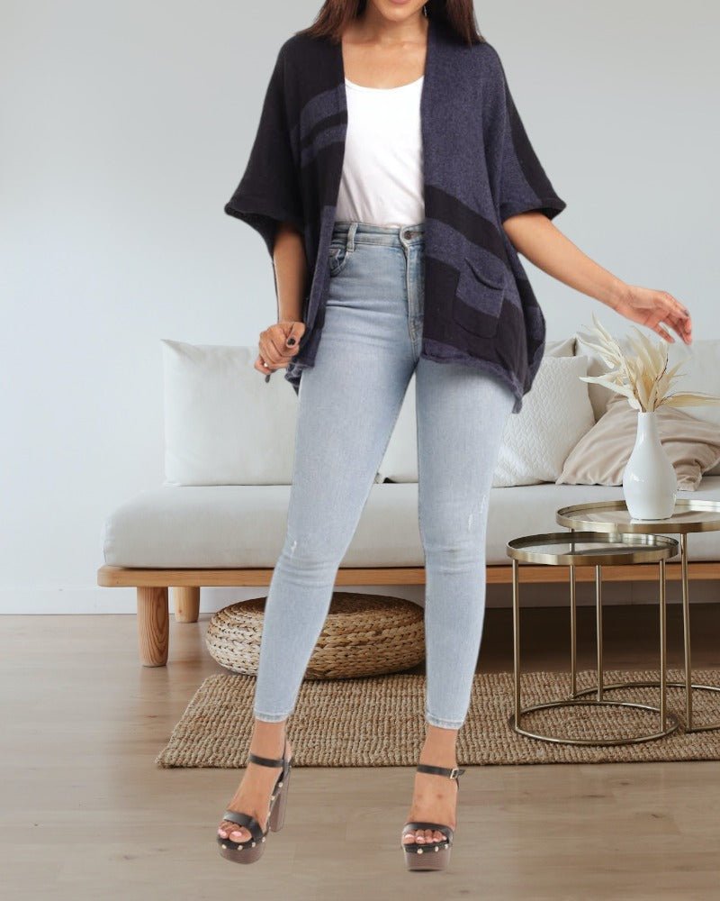 Ladies Navy Shrug - StylePhase SA