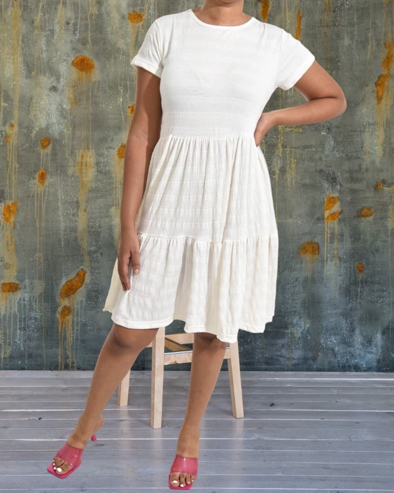 Woman Summer Off-shoulder Dress Girls Casual Dresses Polyester | Fruugo BH
