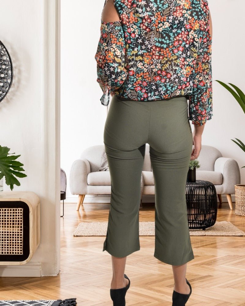 Ladies Olive Capri Pants - StylePhase SA