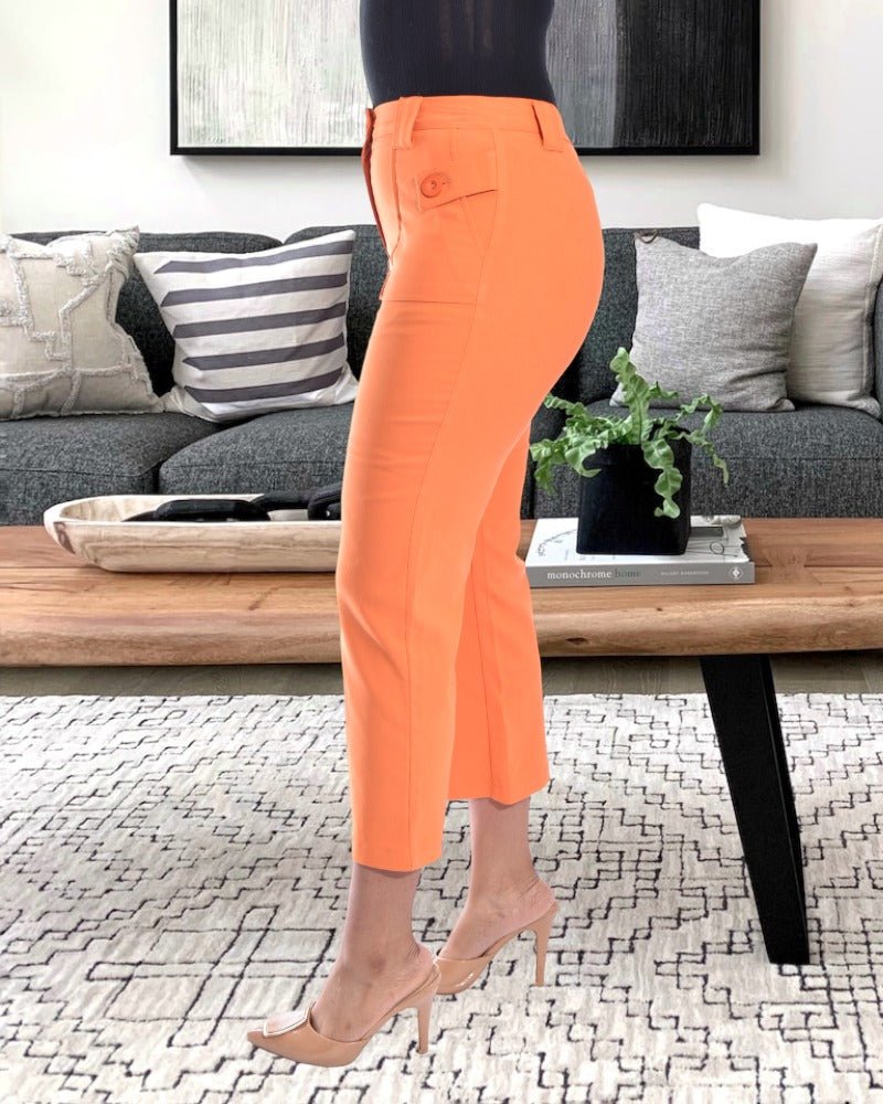 Ladies Orange Capri Pants – StylePhase SA