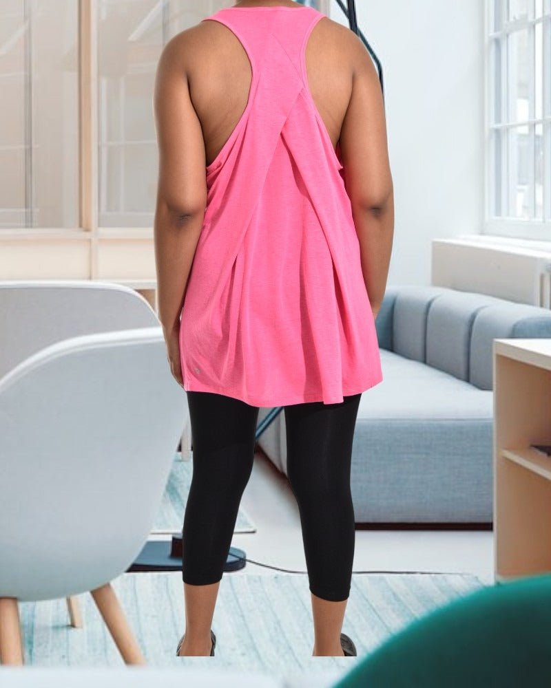 Ladies Pink Long Length Vest - StylePhase SA