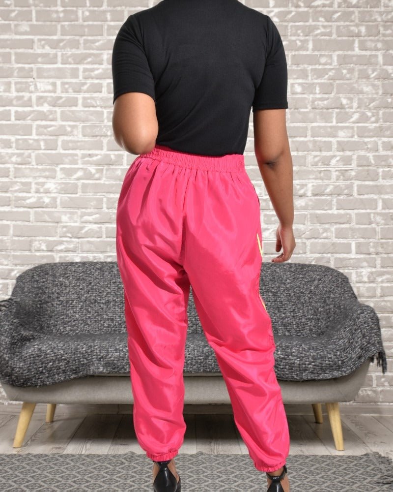 Ladies Pink Pocket Cuff Pants - StylePhase SA