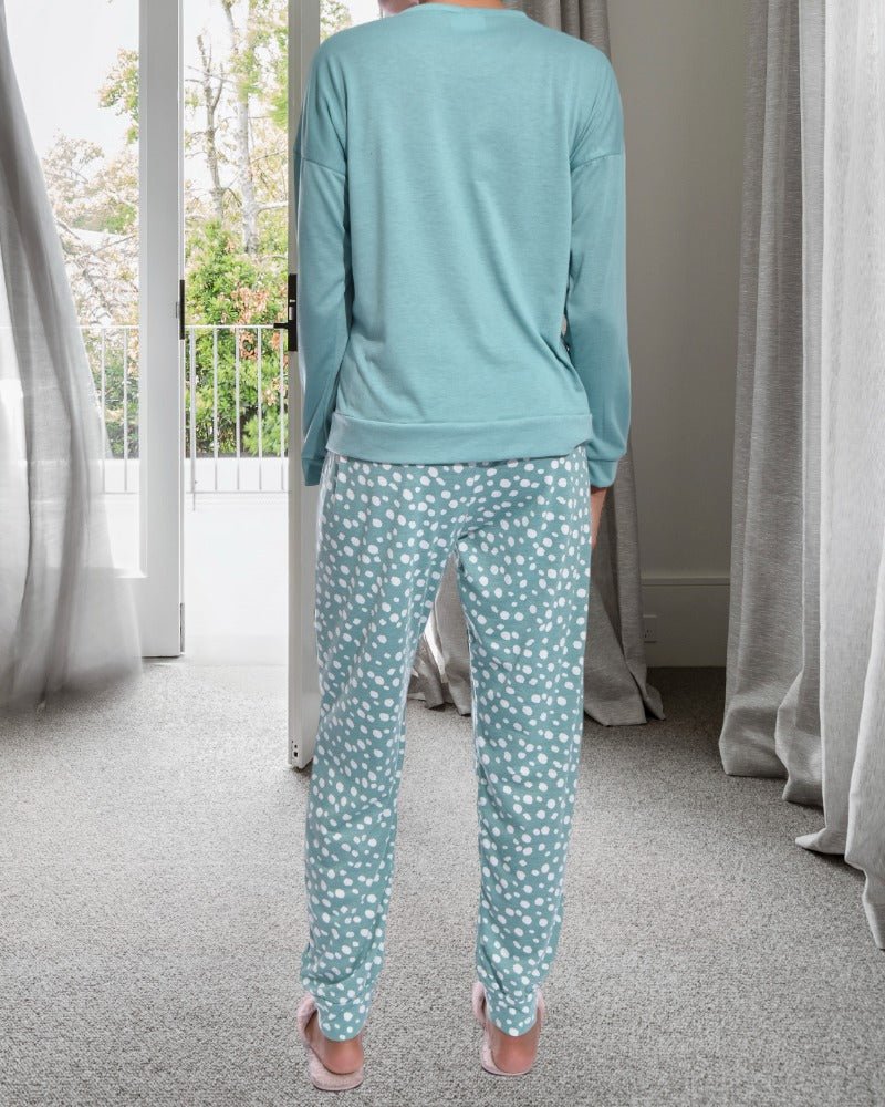 Ladies Printed Heart Pyjama Set - StylePhase SA