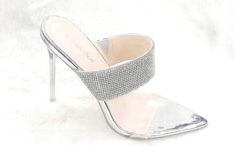 Ladies Silver Bling Heel - StylePhase SA