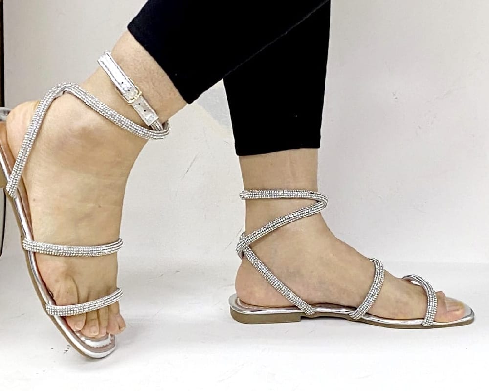 Ladies Silver Sandal - StylePhase SA