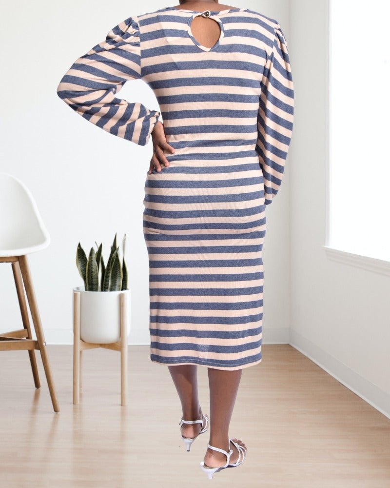 Ladies Stripe Dress - StylePhase SA