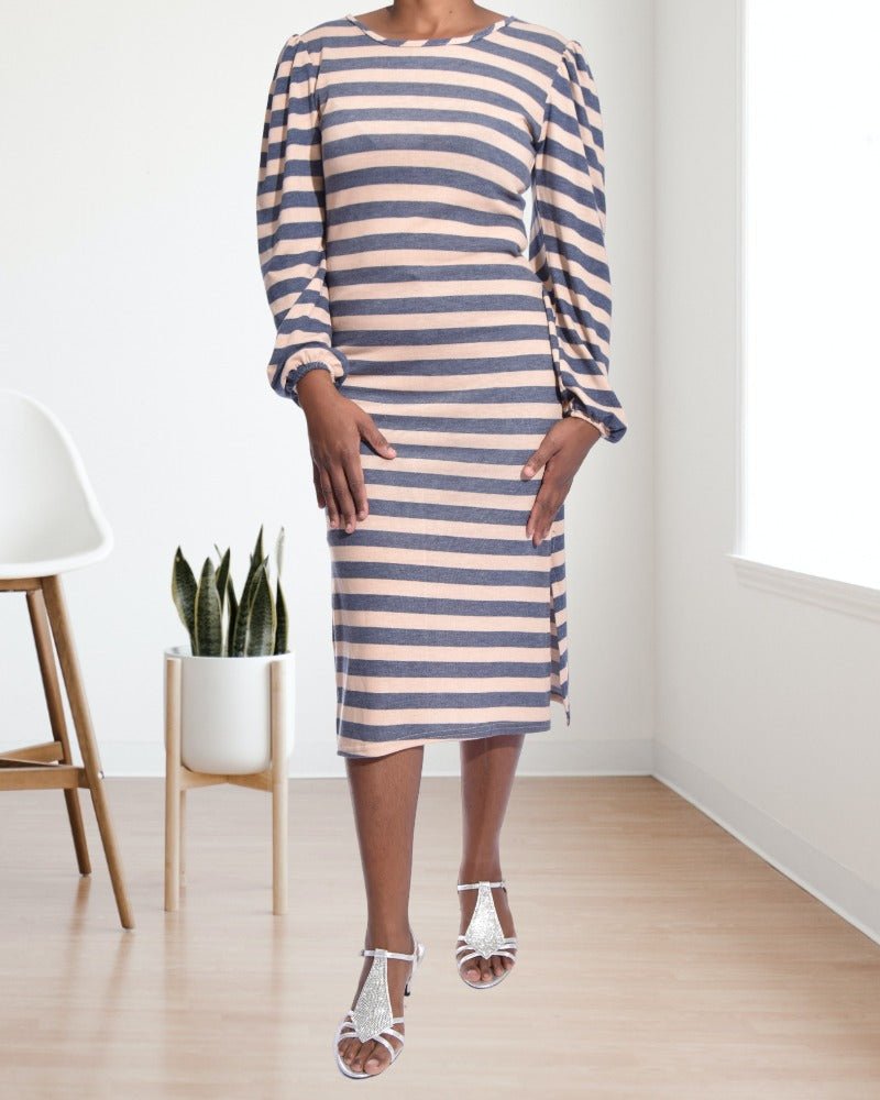 Ladies Stripe Dress - StylePhase SA