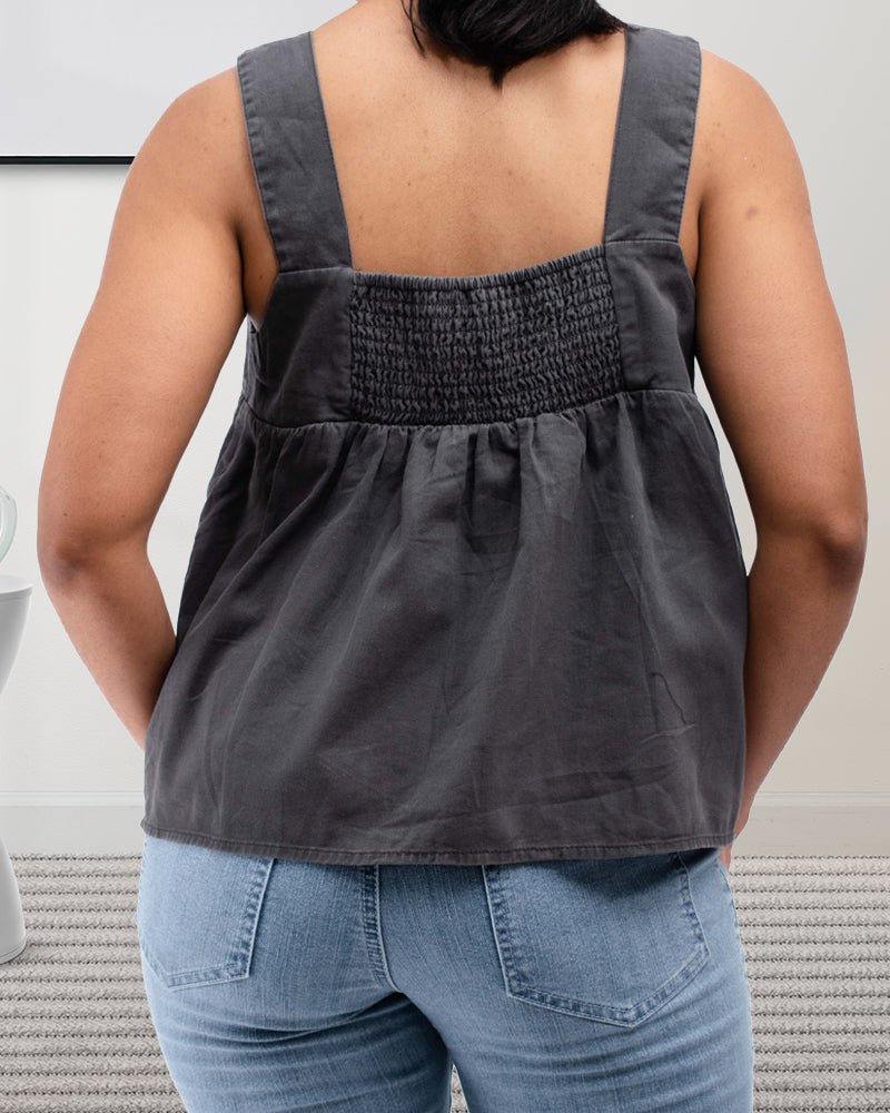 Ladies Thick Straps Grey Top - StylePhase SA