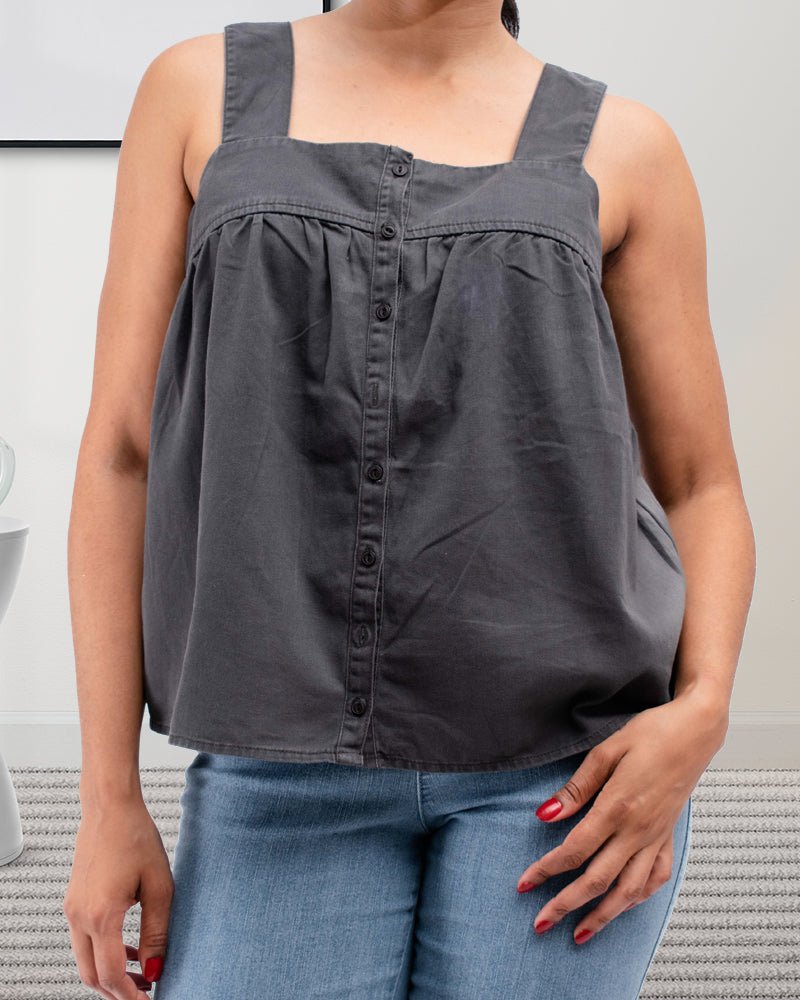 Ladies Thick Straps Grey Top - StylePhase SA