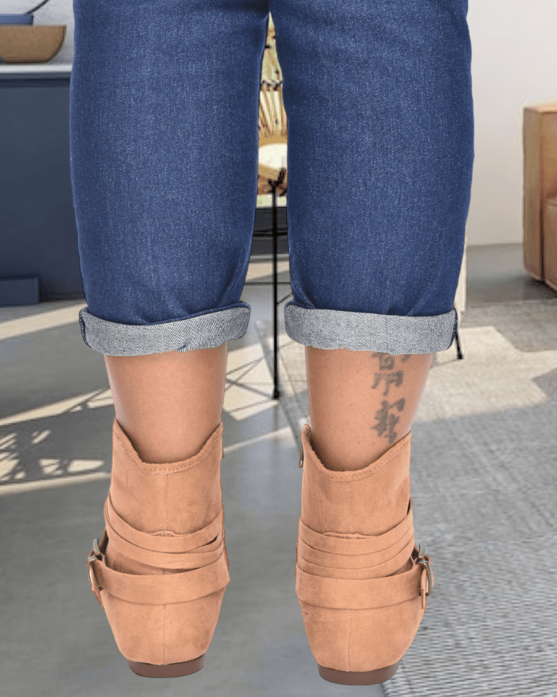 Laidback Almond Boots - StylePhase SA