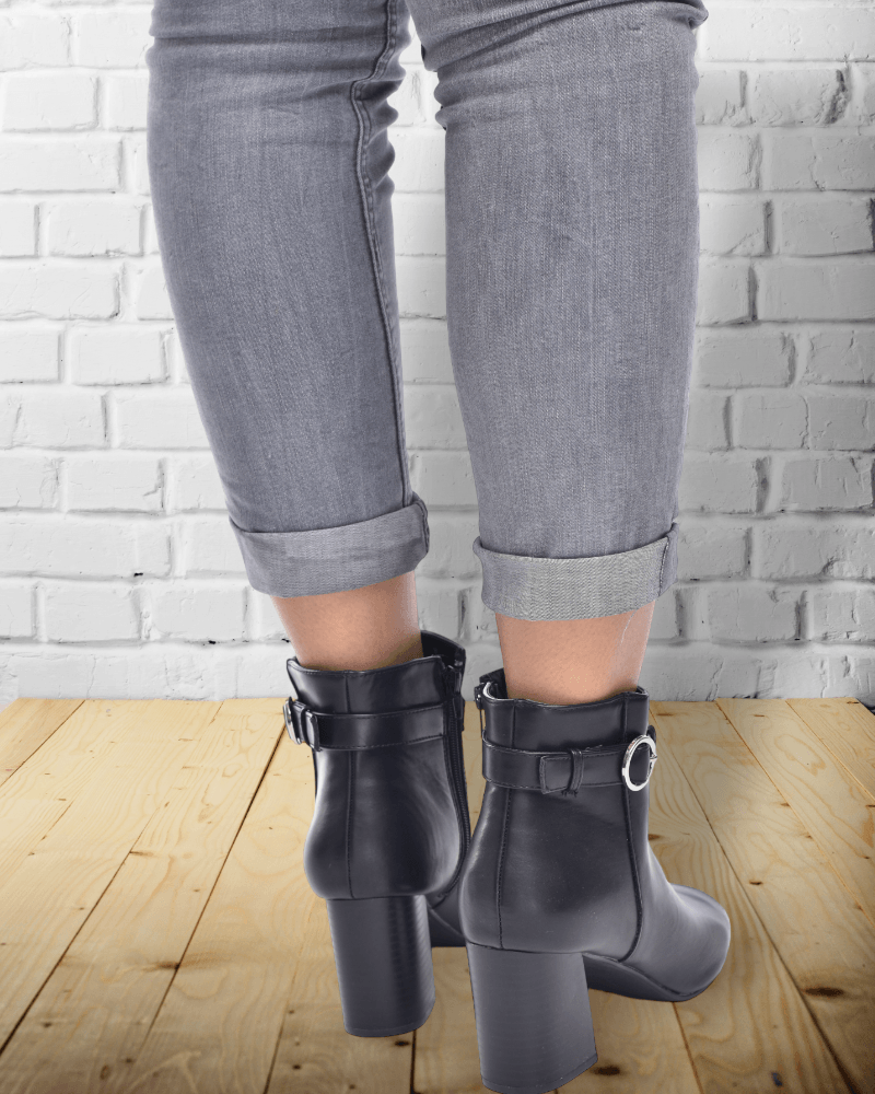 Layla open Toe Black Boots - StylePhase SA