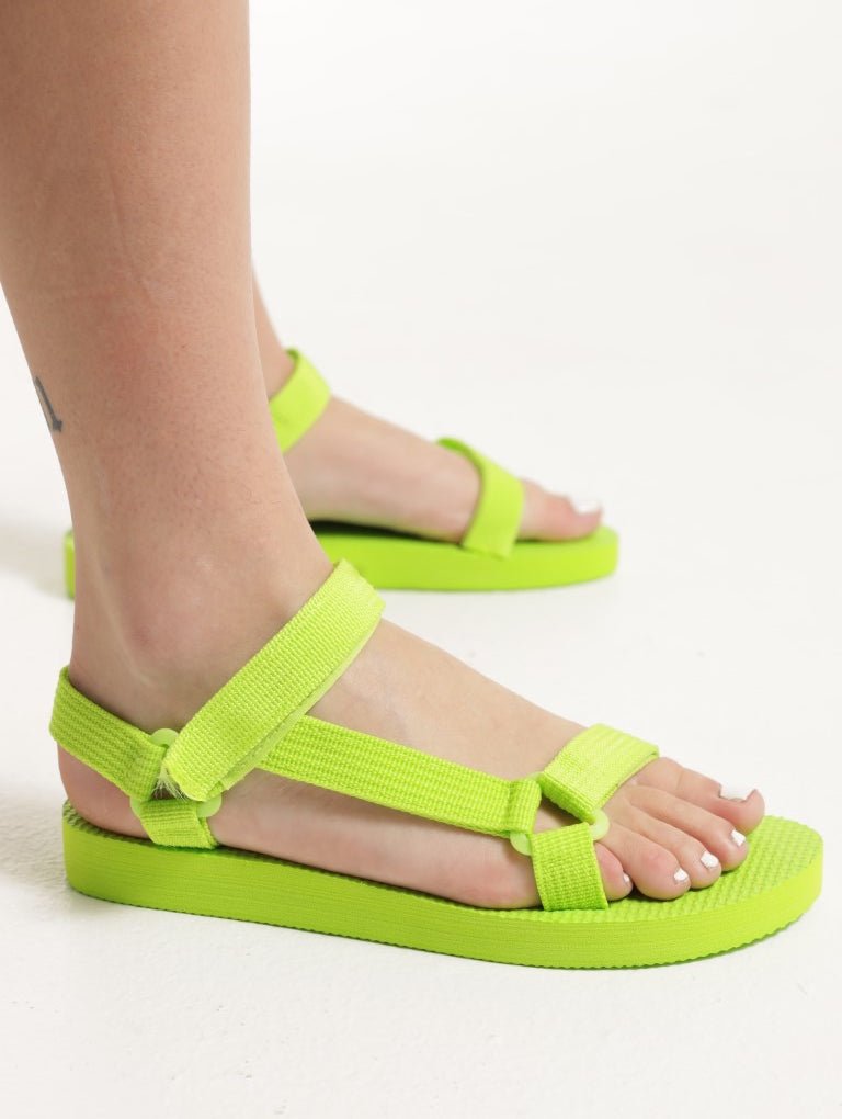 Lime Ankle Strap Sandals - StylePhase SA