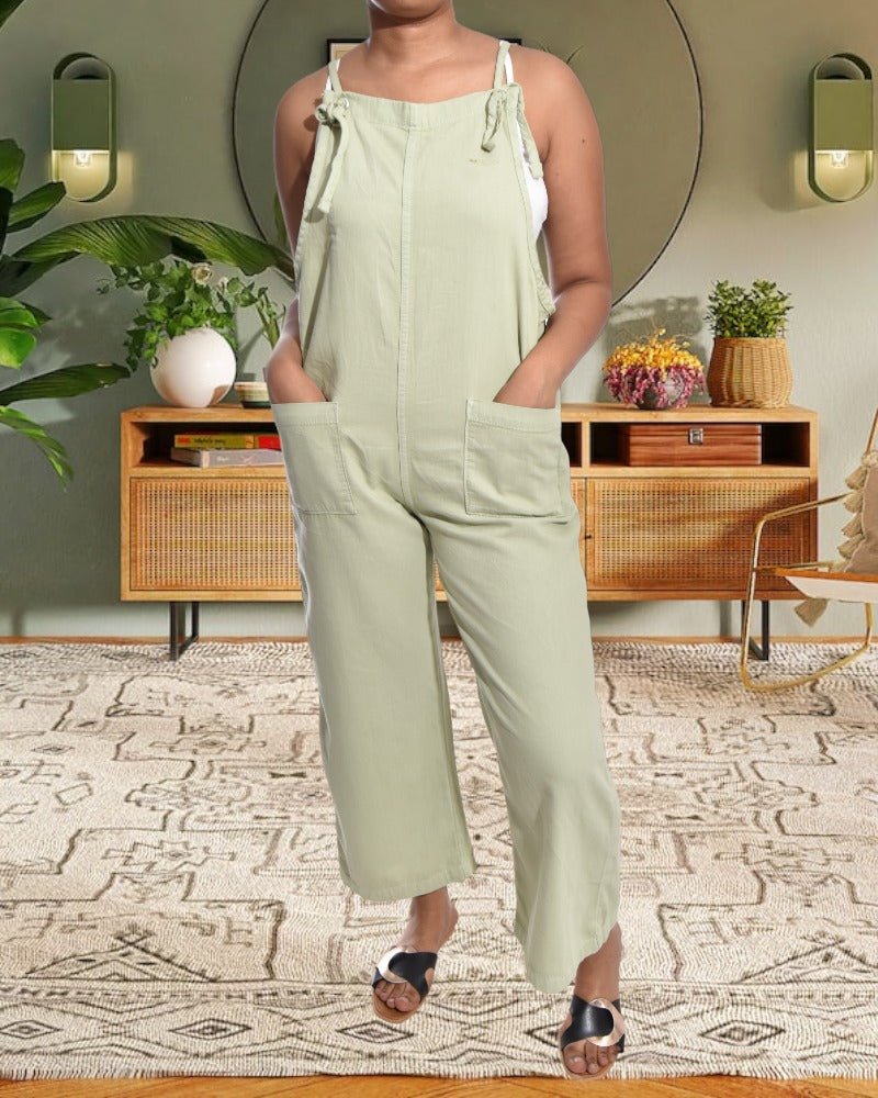 Lime Green Strappy Jumpsuit - StylePhase SA