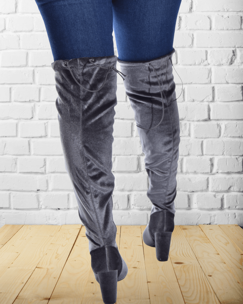 Mariam Grey Boots - StylePhase SA