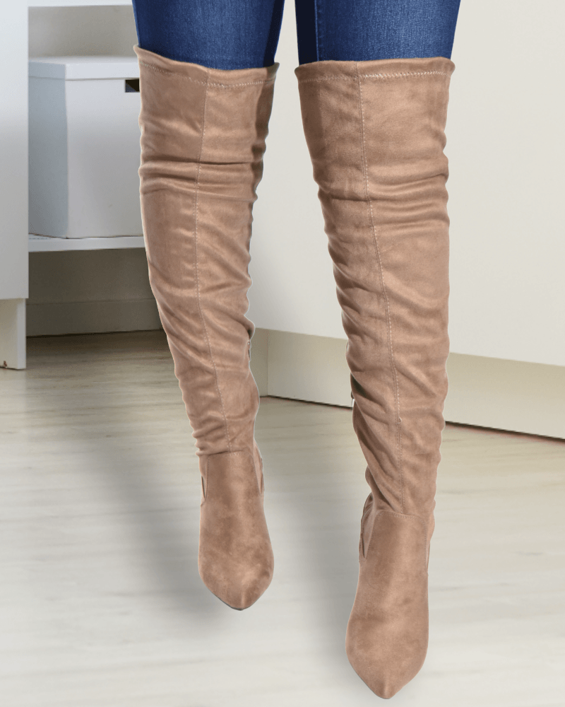 Mariam Taupe Boots - StylePhase SA