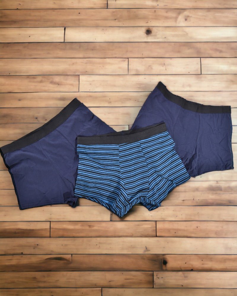 Mens Navy Stripe Boxer Brief 3 Pack - StylePhase SA