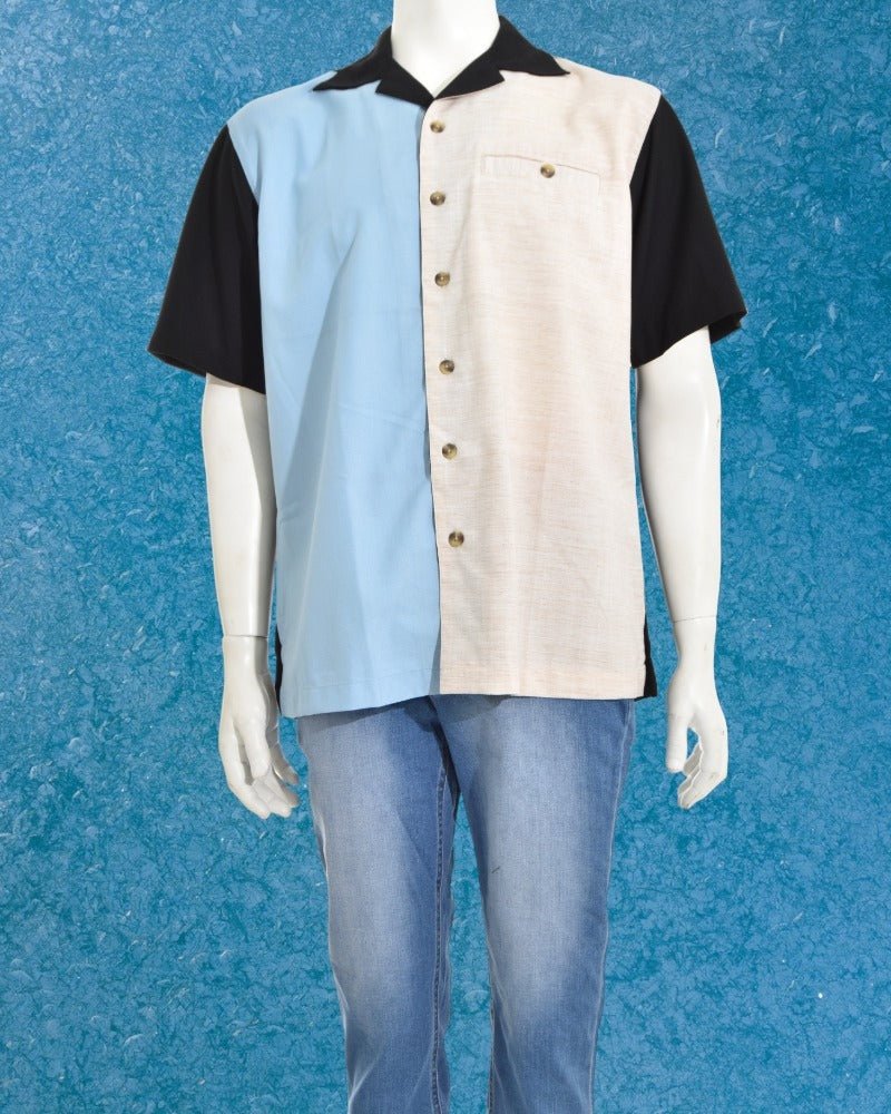 Mens Two Tone Button Shirt - StylePhase SA
