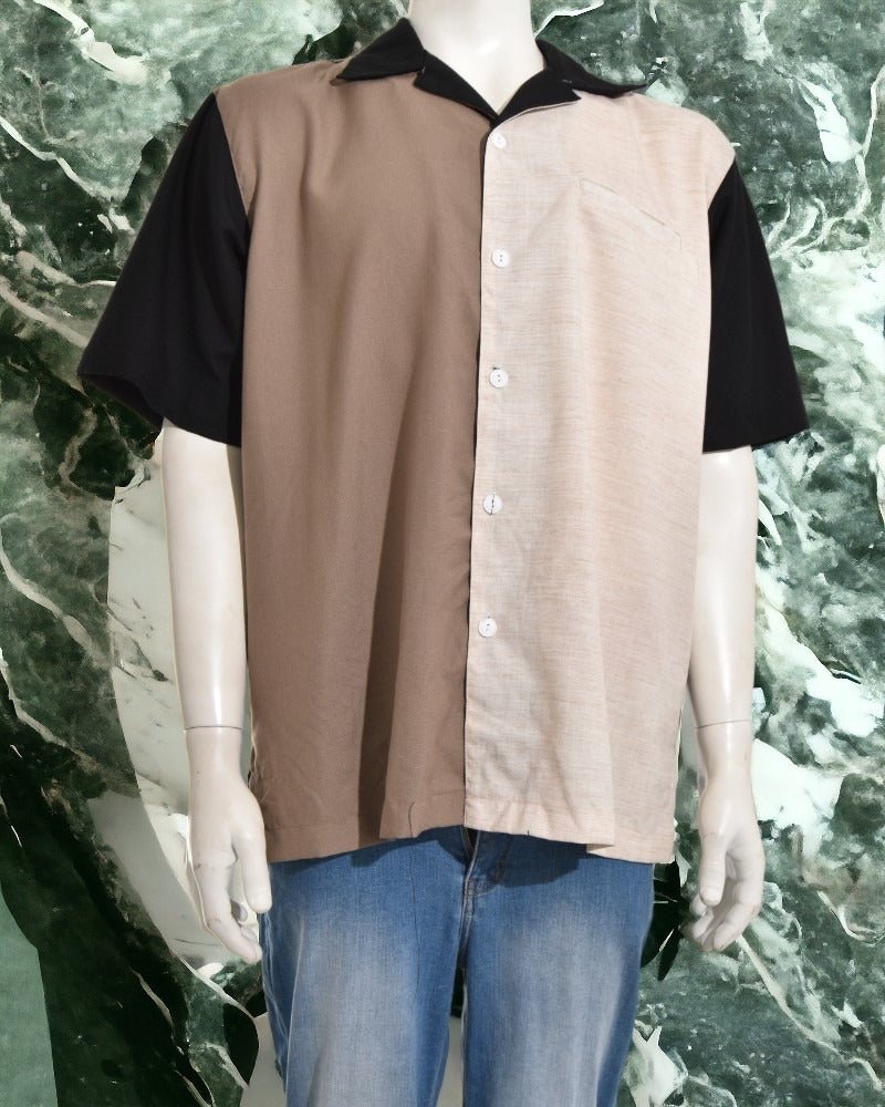 Mens Two Tone Button Shirt - StylePhase SA