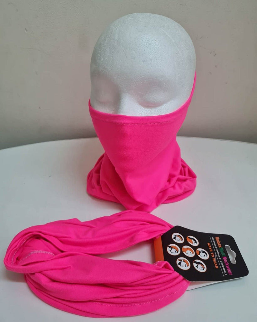 Neon Pink Neck Gaiter Mask - StylePhase SA