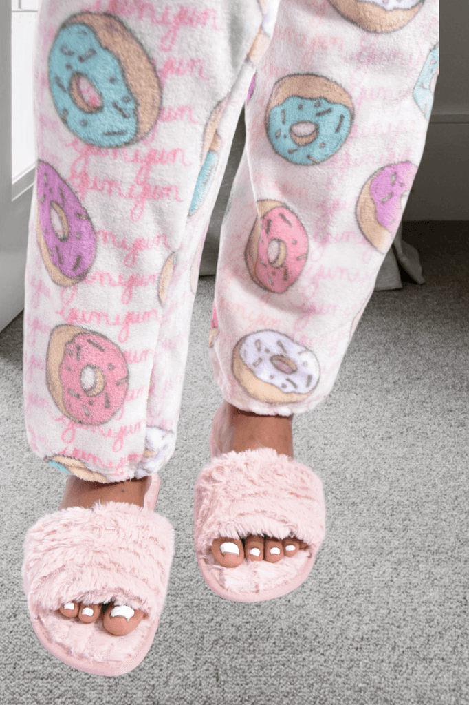 Pink Open Toe Bedroom Slippers - StylePhase SA
