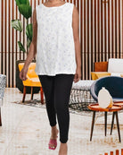 Printed White Floral Blouse - StylePhase SA