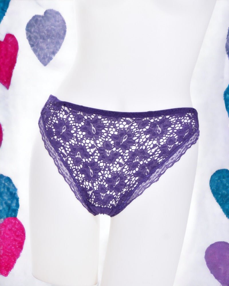 Purple Lace Front Panty - StylePhase SA