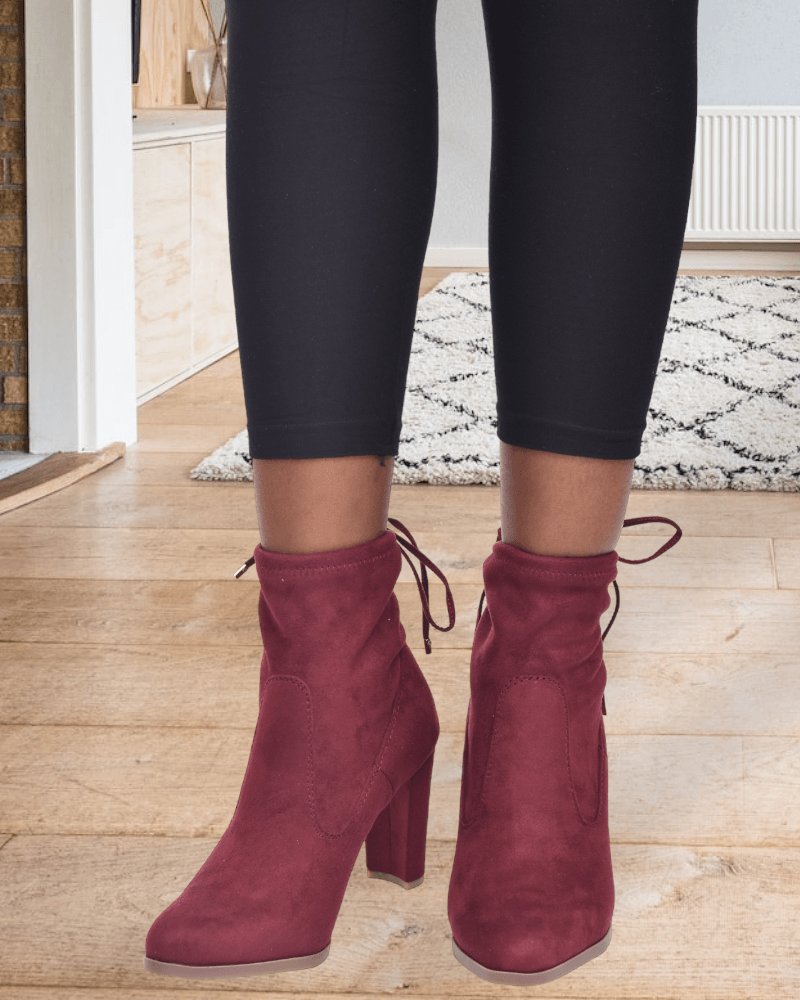 Maroon sales boots uk