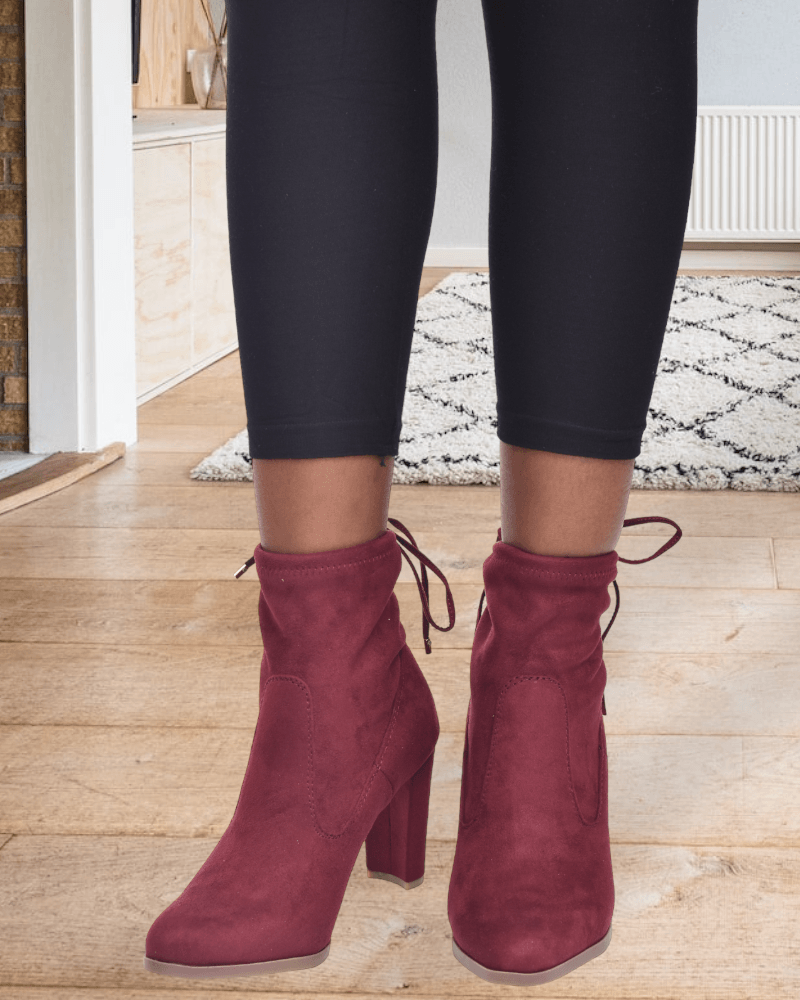 Raine Burgundy Boots - StylePhase SA