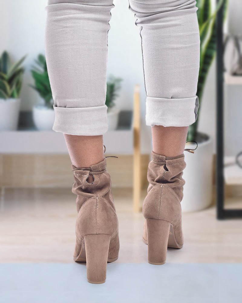 Raine Taupe Boots - StylePhase SA