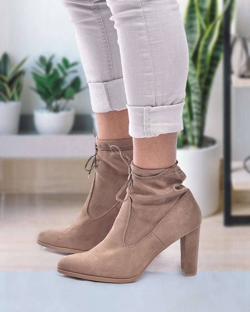 Raine Taupe Boots - StylePhase SA