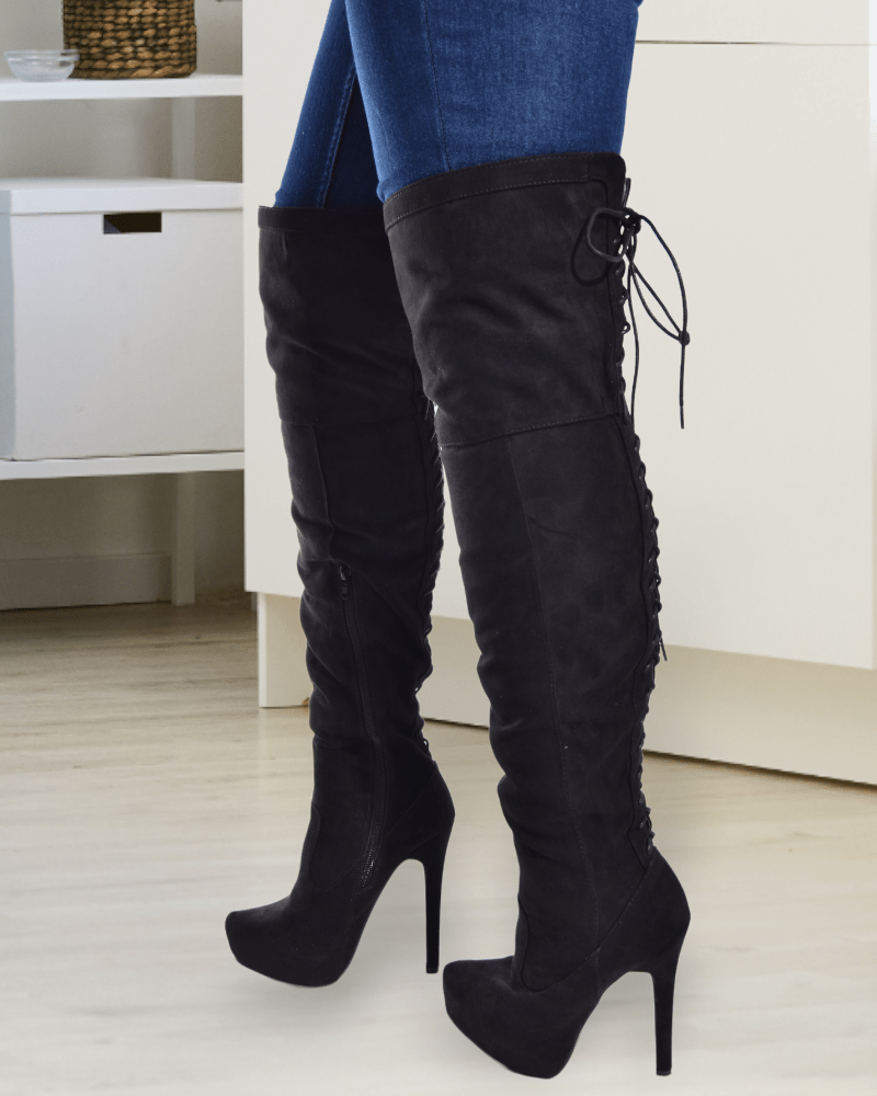 Ravea Black Long Boots - StylePhase SA