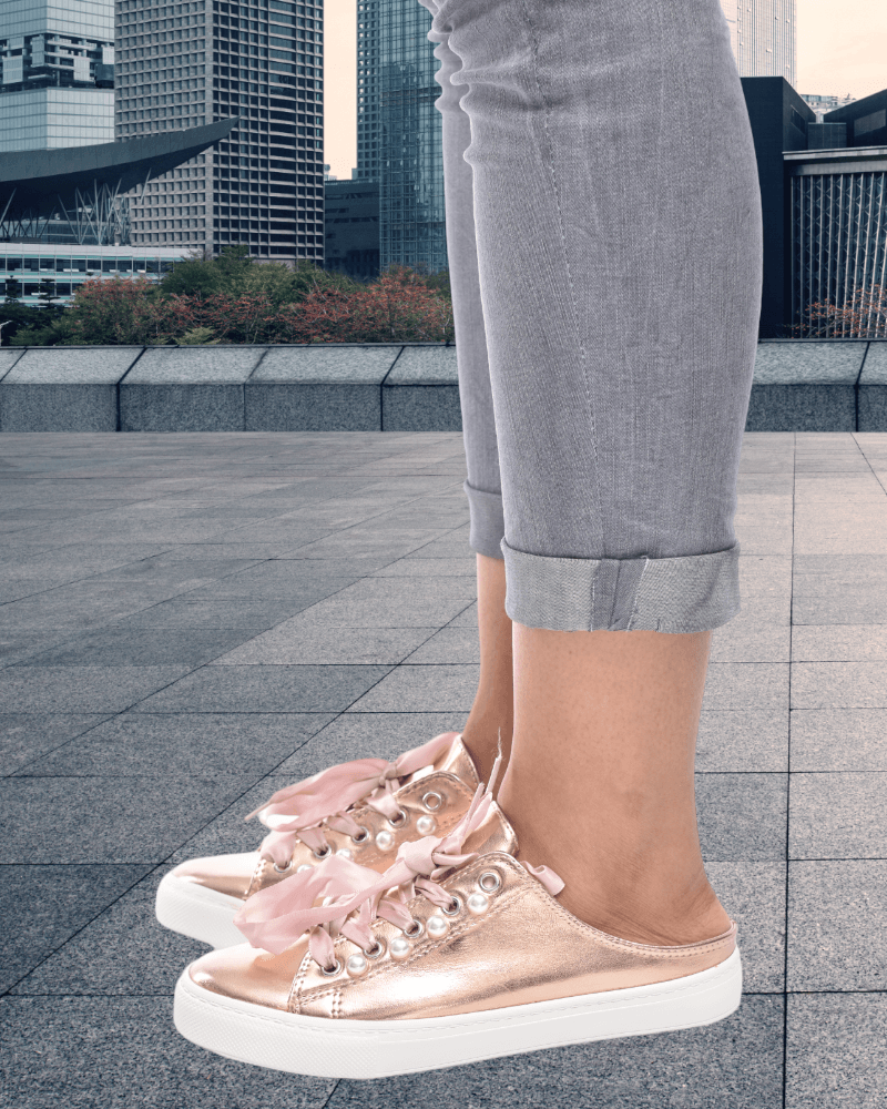 Rose Gold Push In Sneaker - StylePhase SA