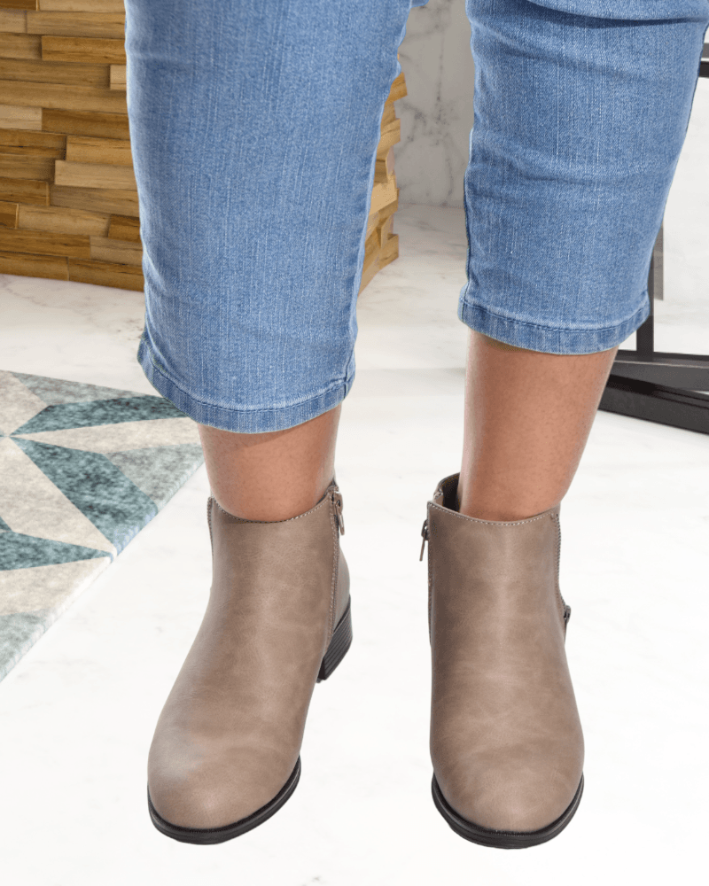 Simi Taupe Boots - StylePhase SA