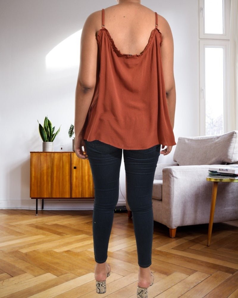 Sleeveless Rust Top - StylePhase SA