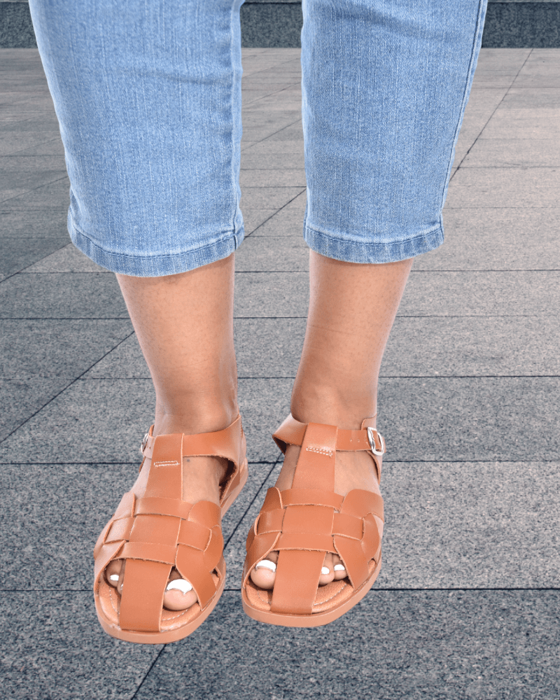 Tan Ladies Sandals - StylePhase SA