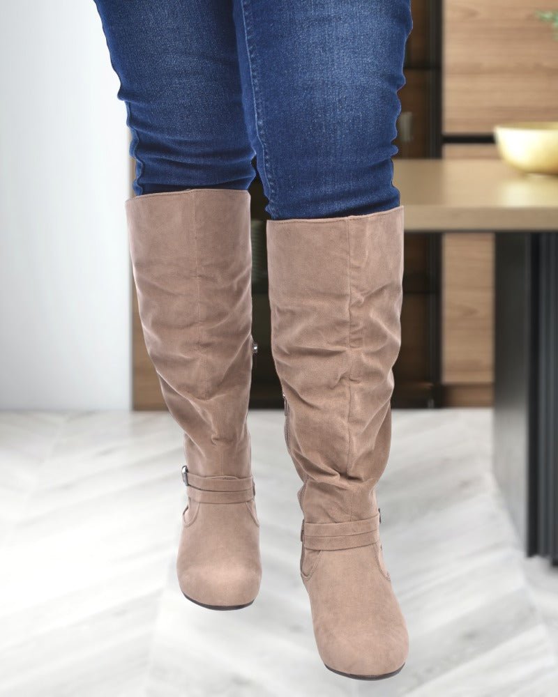 Taupe Dionna Boots - StylePhase SA
