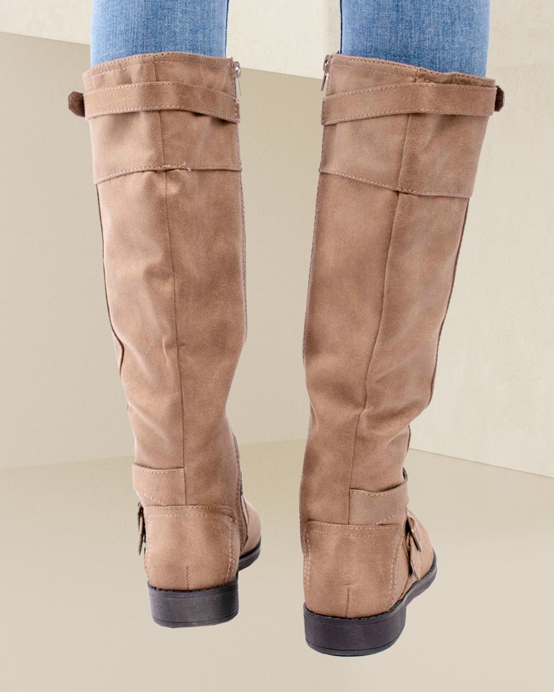 Taupe Mayvee Boots - StylePhase SA